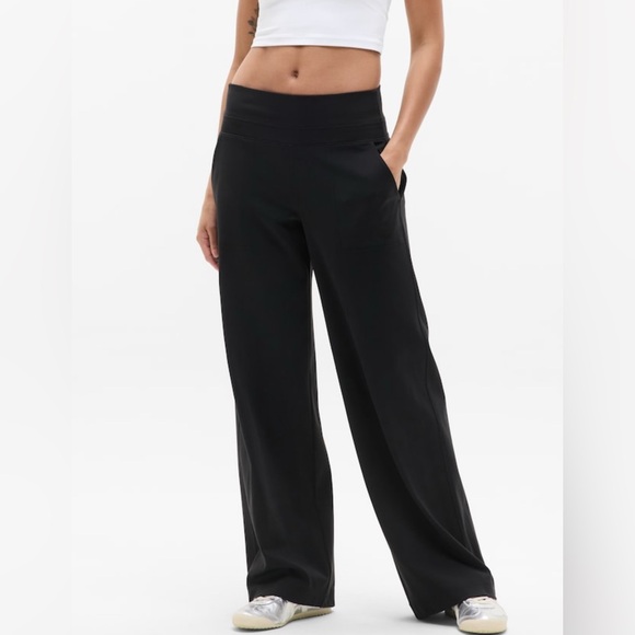 NWT Athleta Venice Wide Leg Black Pant size L/P - Picture 3 of 10
